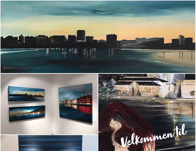 Noen av bildene fra utstilling i KAGalleri i Bergen sommeren 2019!